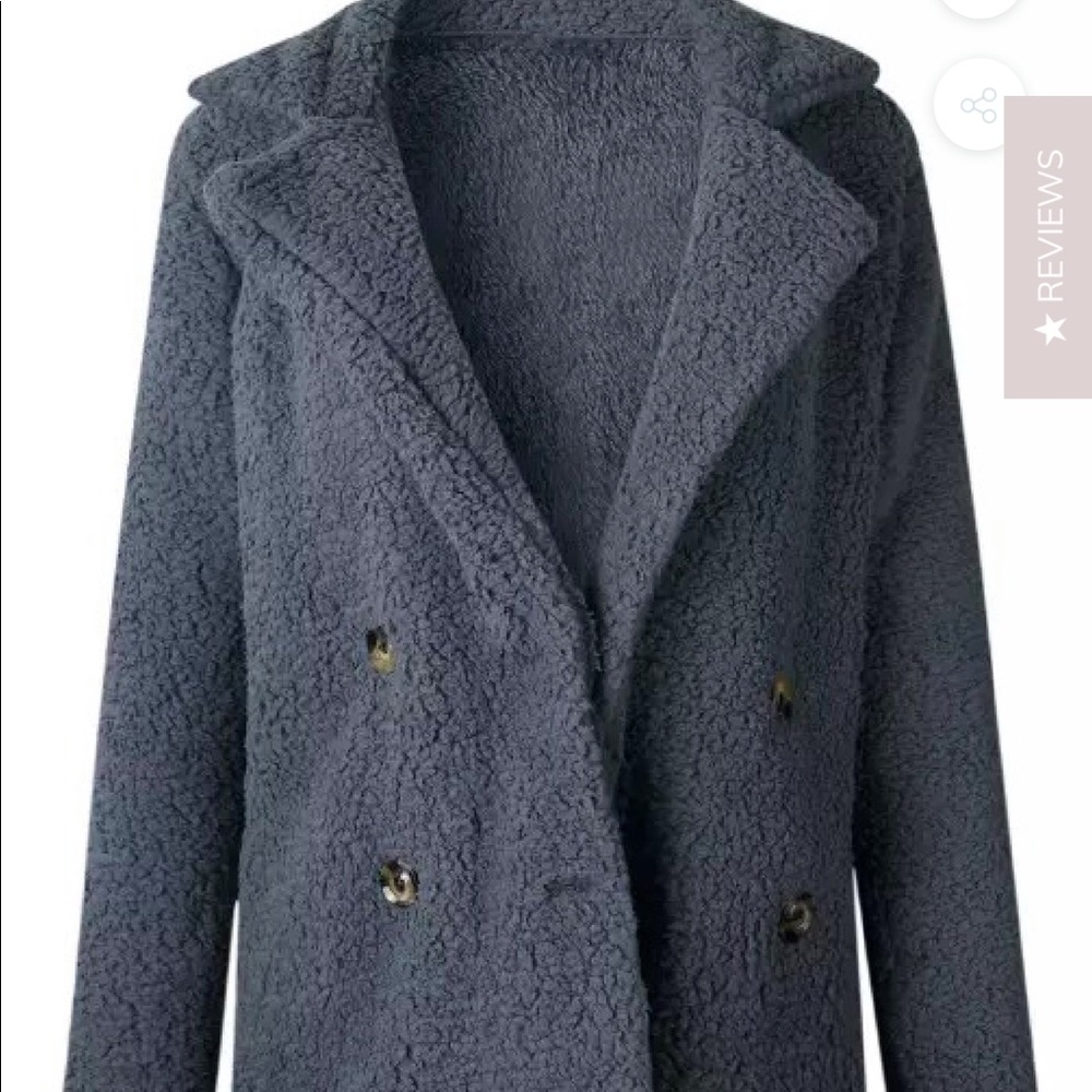 Goodnight macaroon Fleece Sherpa jacket, grey